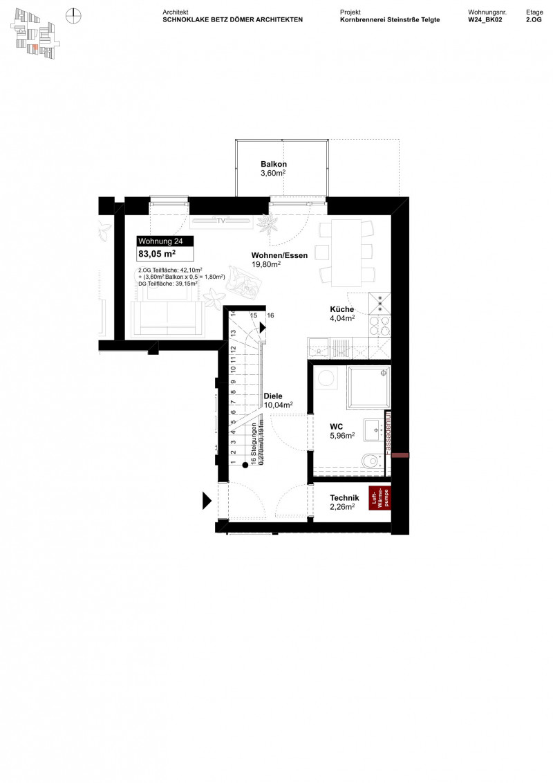 Grundriss Wohnung 24