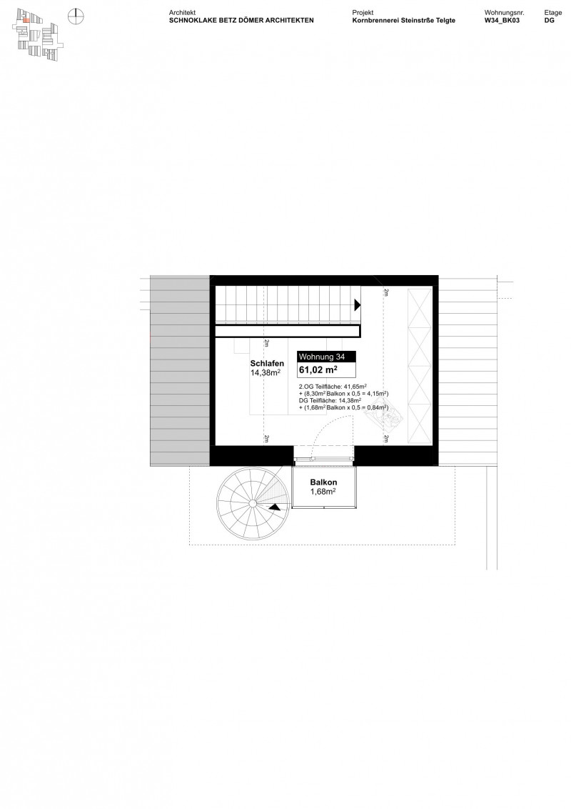 Grundriss Wohnung 34