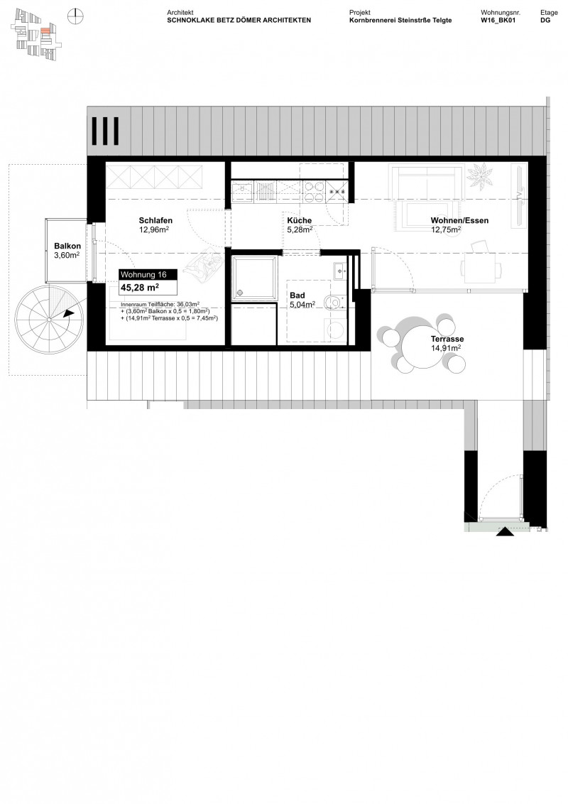 Grundriss Wohnung 16