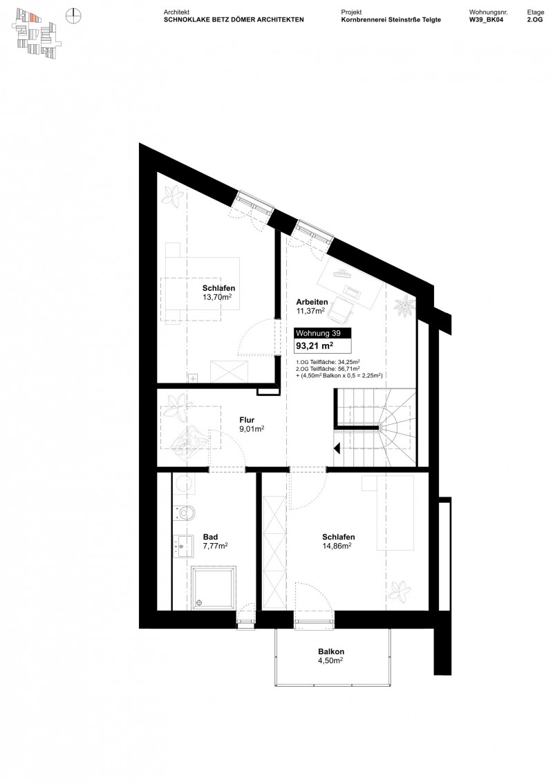 Grundriss Wohnung 39