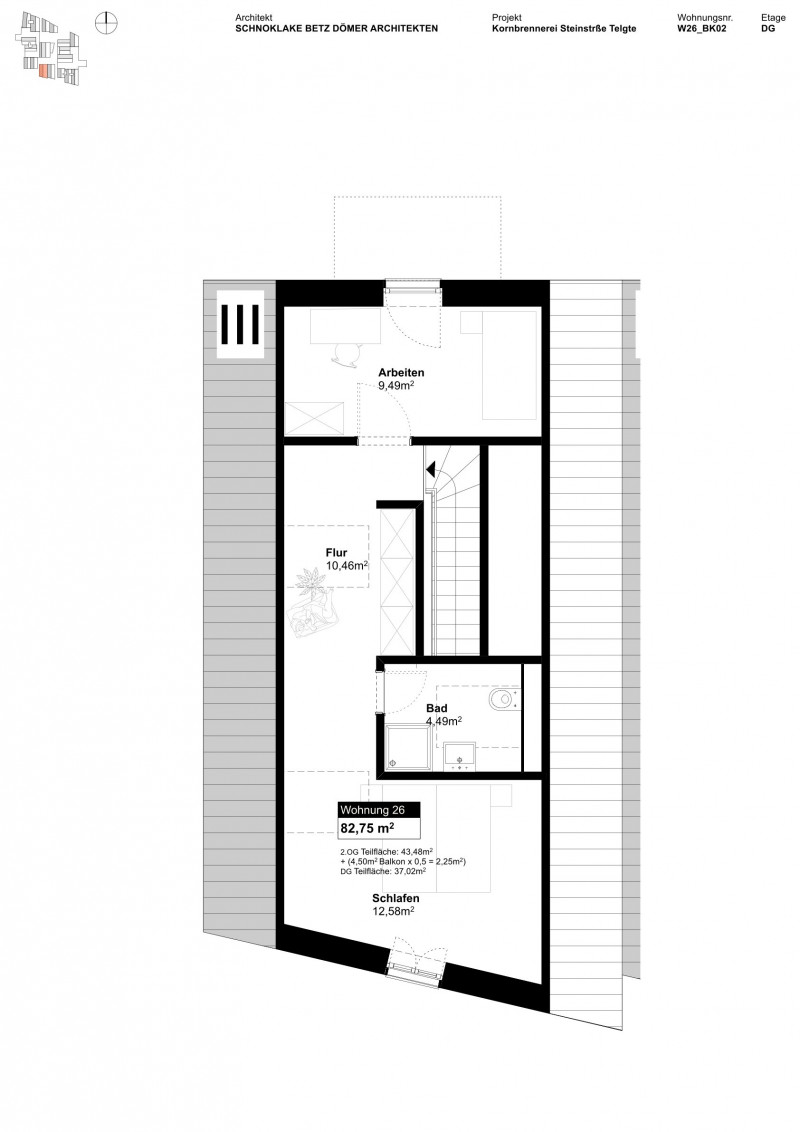 Grundriss Wohnung 26